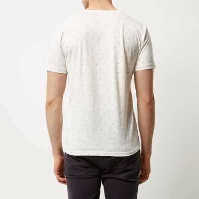 White Only & Sons micro print t-shirt